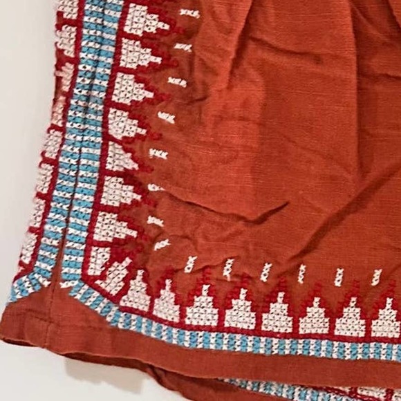 CALI 1850 LOS ANGELES RUST EMBROIDERED SHORTS SIZE XS - Picture 4 of 4